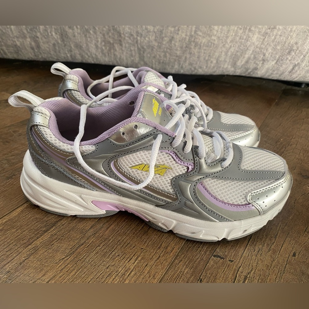 Avia Silver and Purple Athletic Shoes